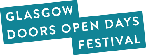 Graphic that says Glasgow Doors Open Days Festival